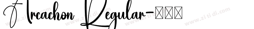 Arcachon Regular字体转换